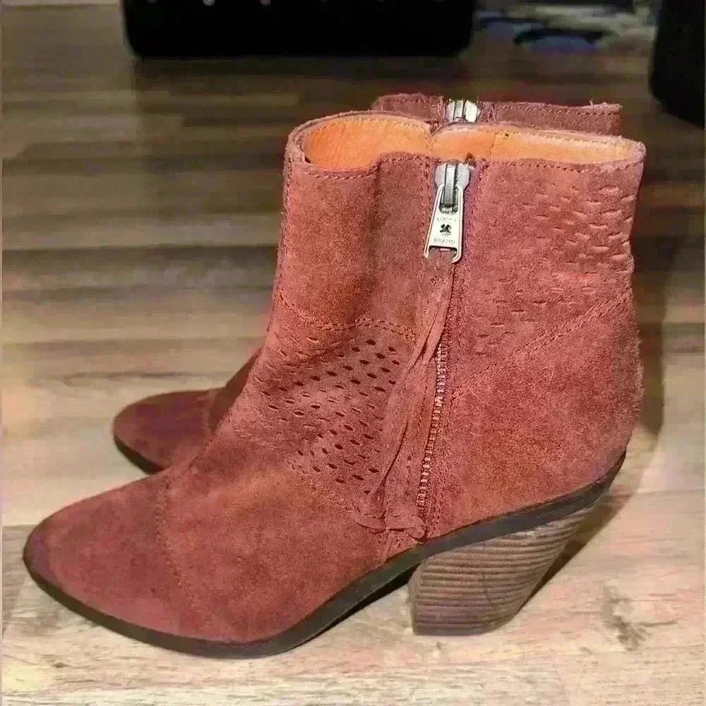 Lucky Brand Ramses Bootie burgendy - Picture 9 of 11